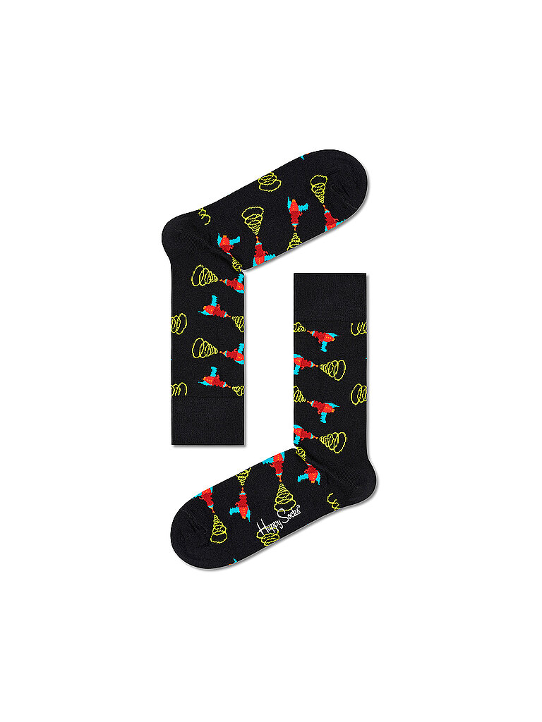 HAPPY SOCKS Herren Socken LAZER QUEST black / multi schwarz | 41-46